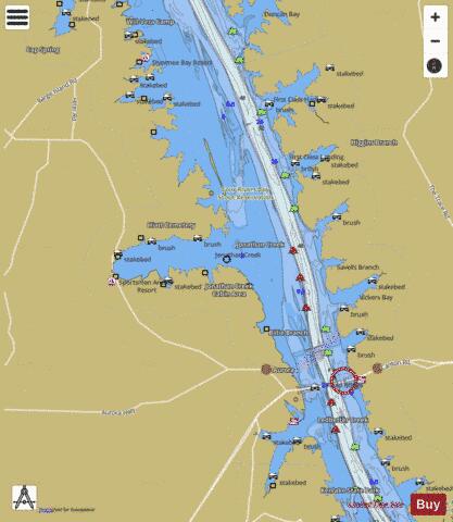Tennessee River section 11_522_798 depth contour Map - i-Boating App