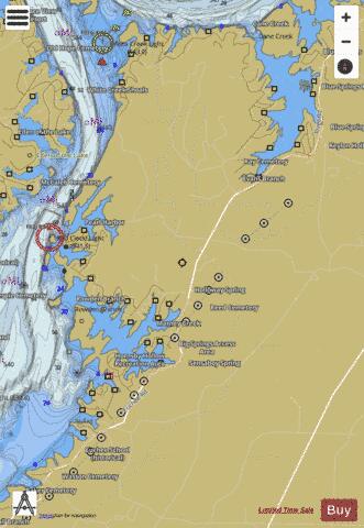 Tennessee River section 11_542_806 depth contour Map - i-Boating App