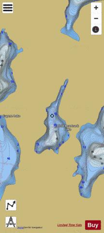 Little Beartrack Lake depth contour Map - i-Boating App