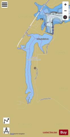 Lake Jacksboro depth contour Map - i-Boating App