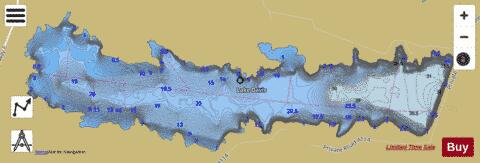 Lake Davis depth contour Map - i-Boating App
