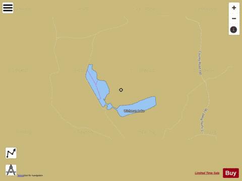 Wichman Lake depth contour Map - i-Boating App