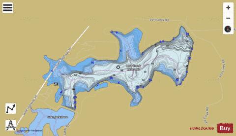 Lost Creek Reservoir depth contour Map - i-Boating App