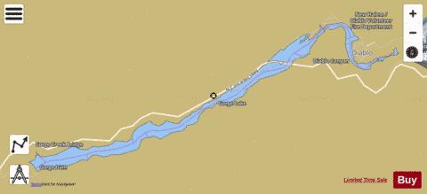 Gorge Lake depth contour Map - i-Boating App
