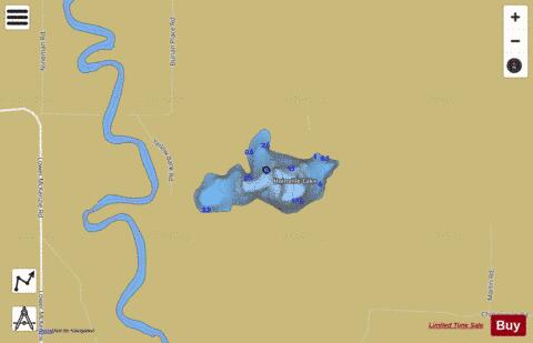 Hoinville Lake depth contour Map - i-Boating App