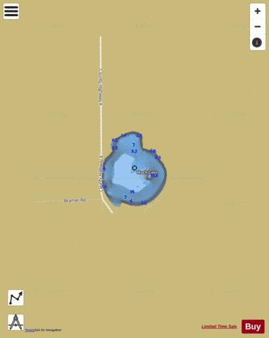 Mack Lake depth contour Map - i-Boating App