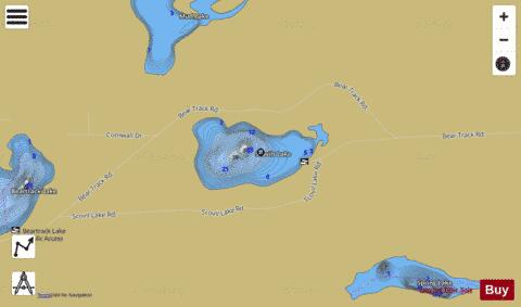 Scovils Lake depth contour Map - i-Boating App