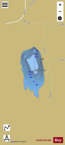 Somers Lake depth contour Map - i-Boating App