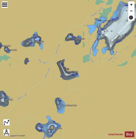 French Lake depth contour Map - i-Boating App