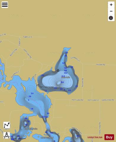 Horn Lake depth contour Map - i-Boating App