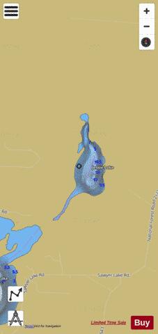 Jessie Lake depth contour Map - i-Boating App