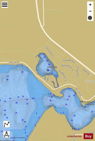 Henrey depth contour Map - i-Boating App