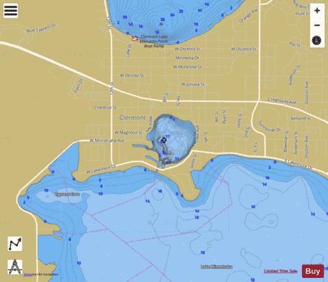 Winona depth contour Map - i-Boating App