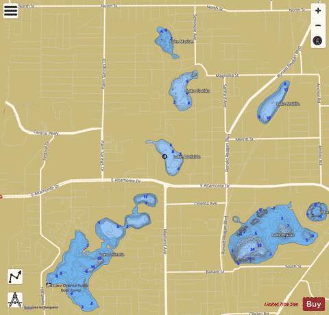 LAKE ADELAIDE depth contour Map - i-Boating App