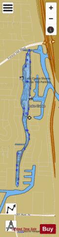 LAKE CLARKE depth contour Map - i-Boating App