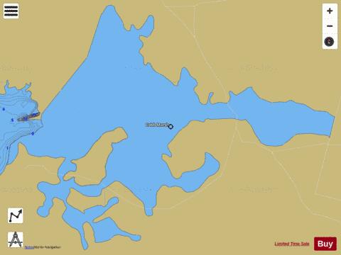 COBB MARSH depth contour Map - i-Boating App