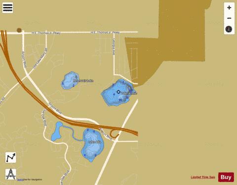 LAKE JENNIE depth contour Map - i-Boating App