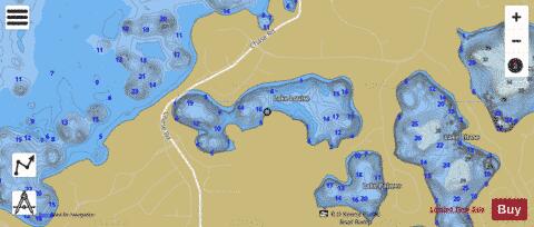 LAKE LOUISE depth contour Map - i-Boating App