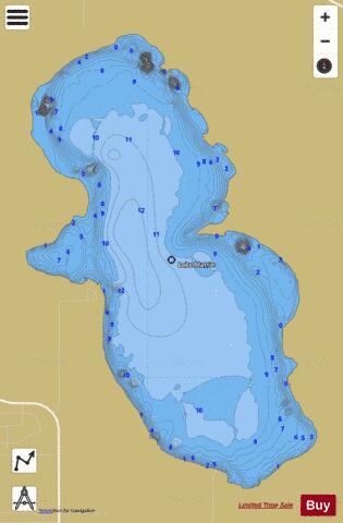 LAKE MATTIE depth contour Map - i-Boating App