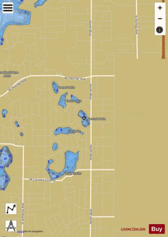 NOREAST LAKE depth contour Map - i-Boating App