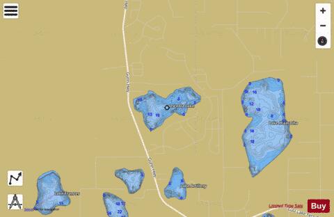 OSCEOLA LAKE depth contour Map - i-Boating App