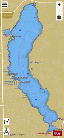 LAKE TARPON depth contour Map - i-Boating App