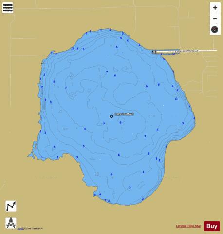LAKE TRAFFORD depth contour Map - i-Boating App