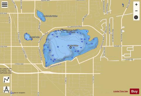 LAKE WALES depth contour Map - i-Boating App