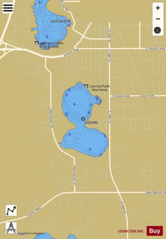 LAKE EVA depth contour Map - i-Boating App