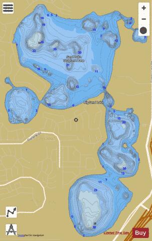 Bigsand depth contour Map - i-Boating App