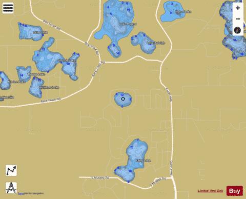 Grace Lake depth contour Map - i-Boating App