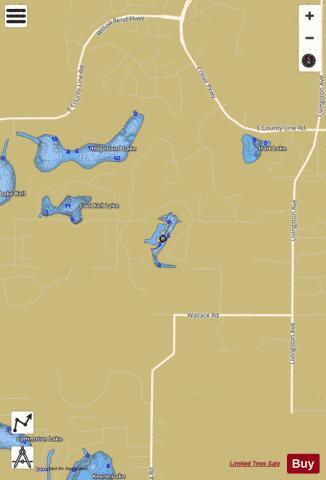 Lake New Ryan depth contour Map - i-Boating App