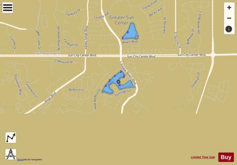 Simmons, Lake depth contour Map - i-Boating App