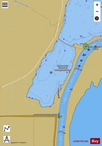 Carlson Lake depth contour Map - i-Boating App