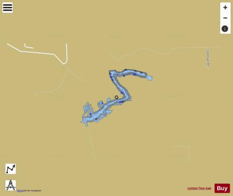 Kickapoo State Park Lake depth contour Map - i-Boating App