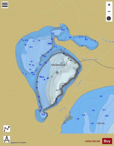 Lake Geneserath depth contour Map - i-Boating App