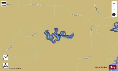 McGilvray Lake depth contour Map - i-Boating App