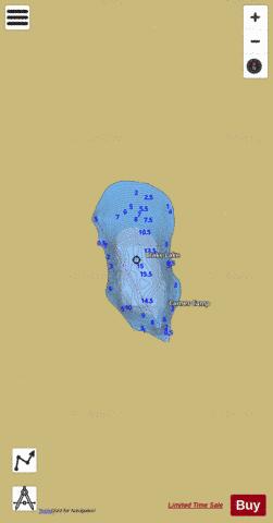 Blake Lake depth contour Map - i-Boating App