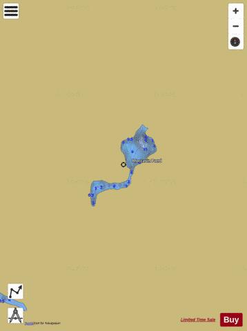 Moccasin Pond depth contour Map - i-Boating App