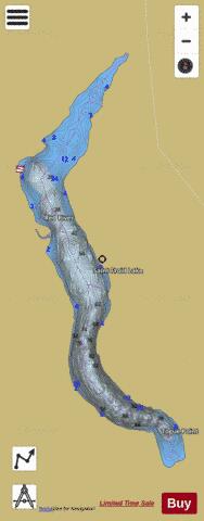 Saint Froid Lake depth contour Map - i-Boating App