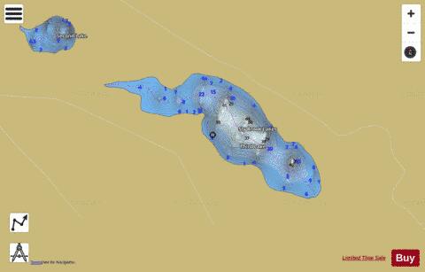 Sly Brook Lakes depth contour Map - i-Boating App