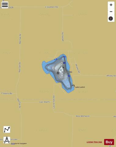 Lavine, Lake depth contour Map - i-Boating App