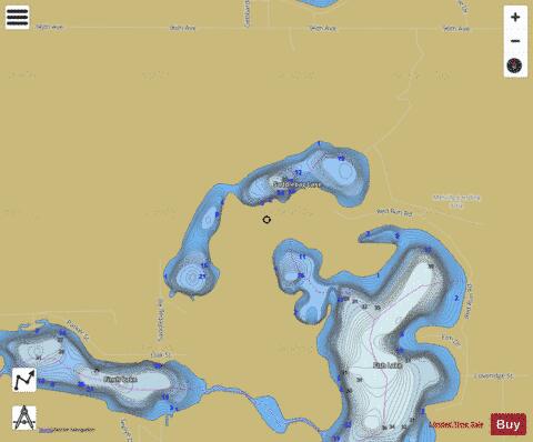 Saddlebag Lake depth contour Map - i-Boating App
