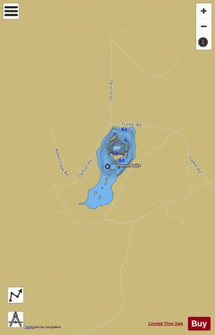 Osmun Lake depth contour Map - i-Boating App