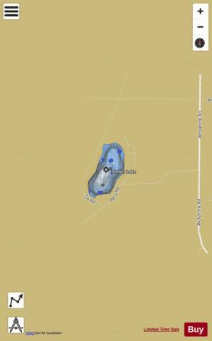 Weber Lake depth contour Map - i-Boating App