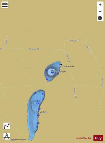 Cochran Lake depth contour Map - i-Boating App