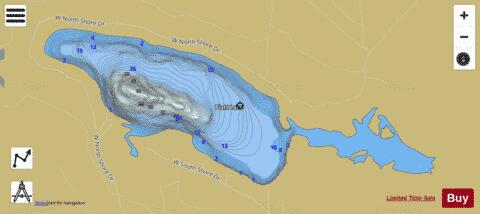 Piatt Lake depth contour Map - i-Boating App