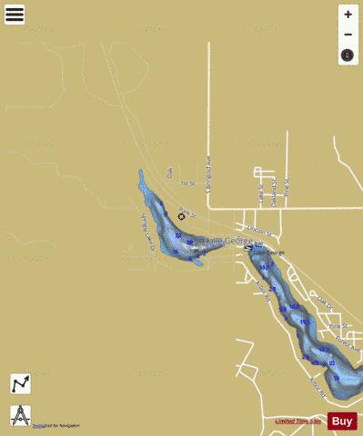 Shingle Lake depth contour Map - i-Boating App