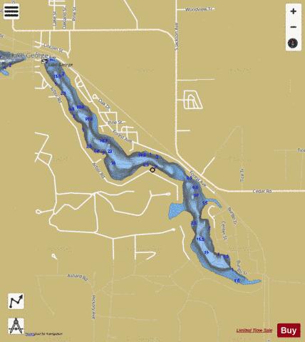 George, Lake depth contour Map - i-Boating App