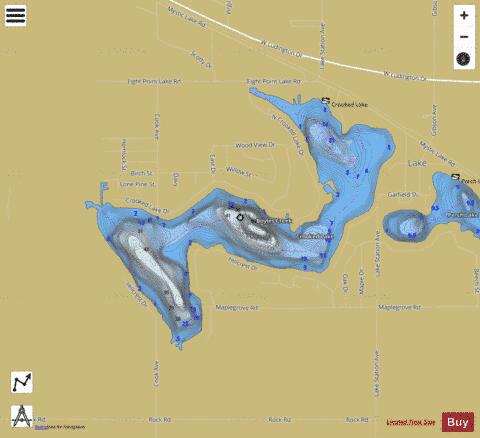 Boyles Creek depth contour Map - i-Boating App